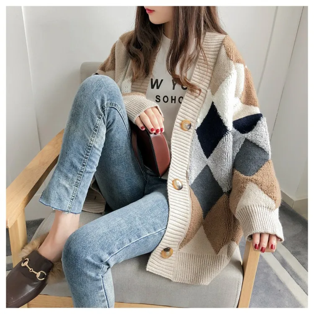 Maya | Modern and Oversized Women's Knit Cardigan