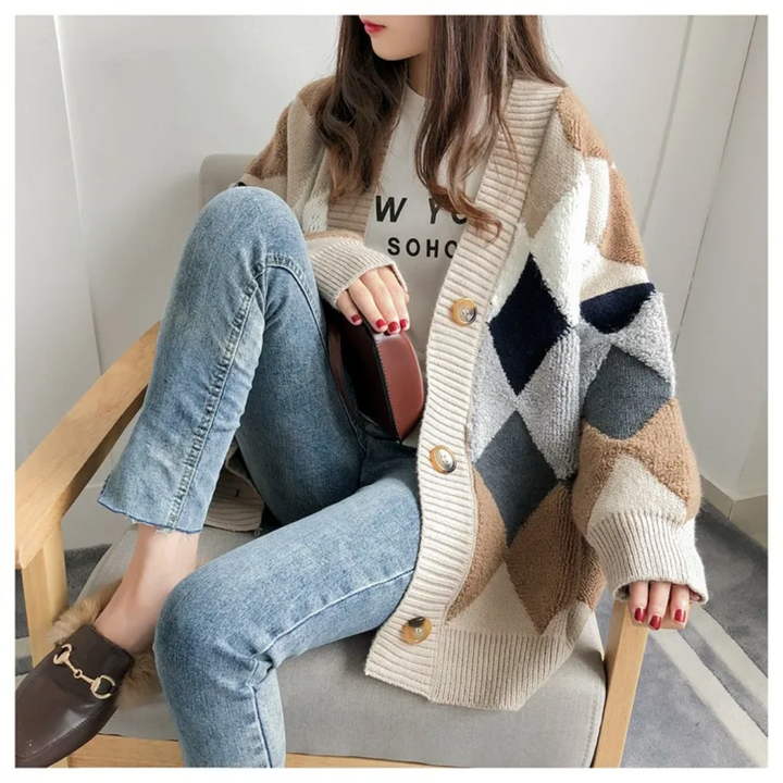 Maya | Modern and Oversized Women's Knit Cardigan
