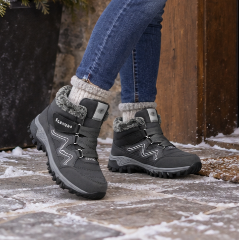 Cozywalk | Fleecefutter Look Non-Slip Ankle Boots für Damen