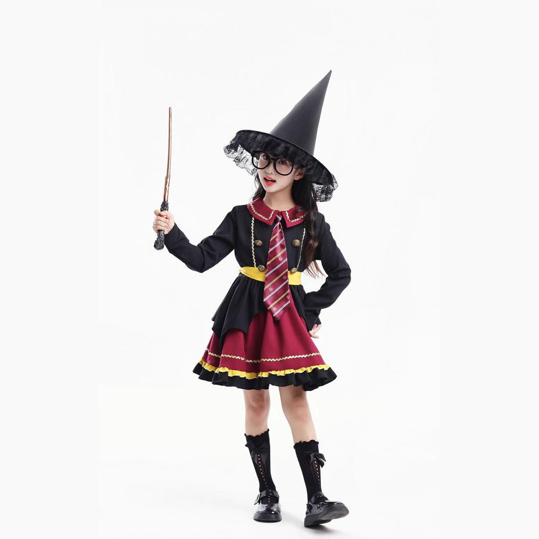 Drune | Girl's Wizard Costume – Enchanting Style for Halloween