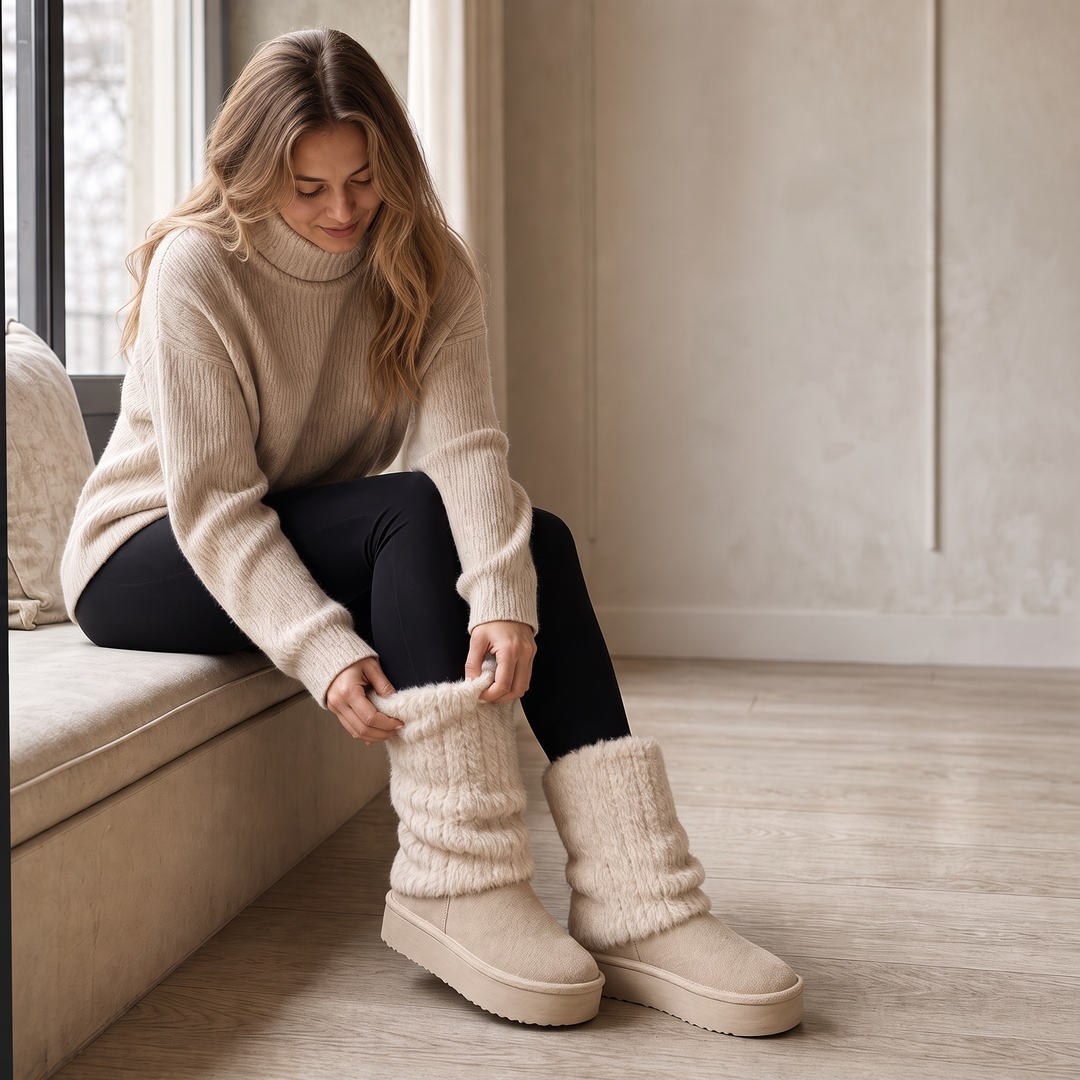 SnugLift | Plattform Winterstiefel mit Kunstfell für Damen