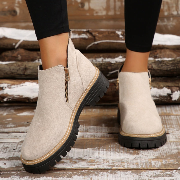 Stephanie | Elegant and Modern Platform Ankle Boots
