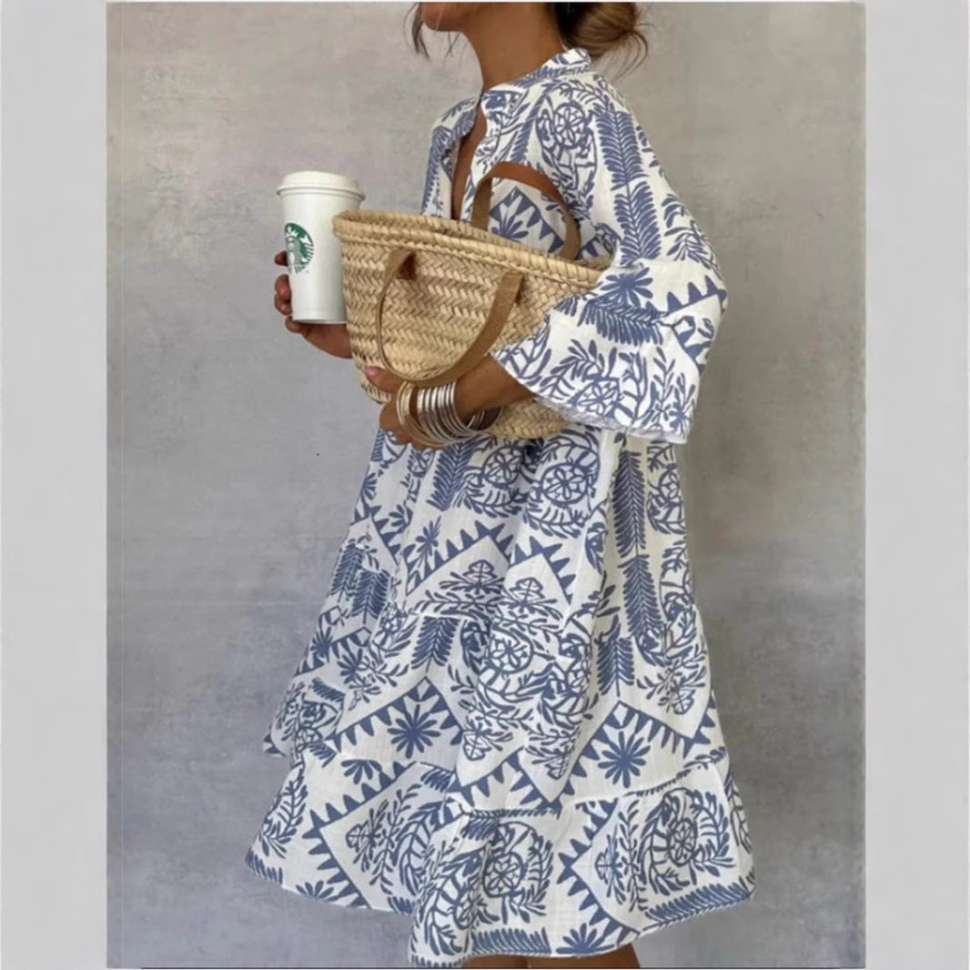 Charlotte | Enchanting and Airy Floral Tunic Dress