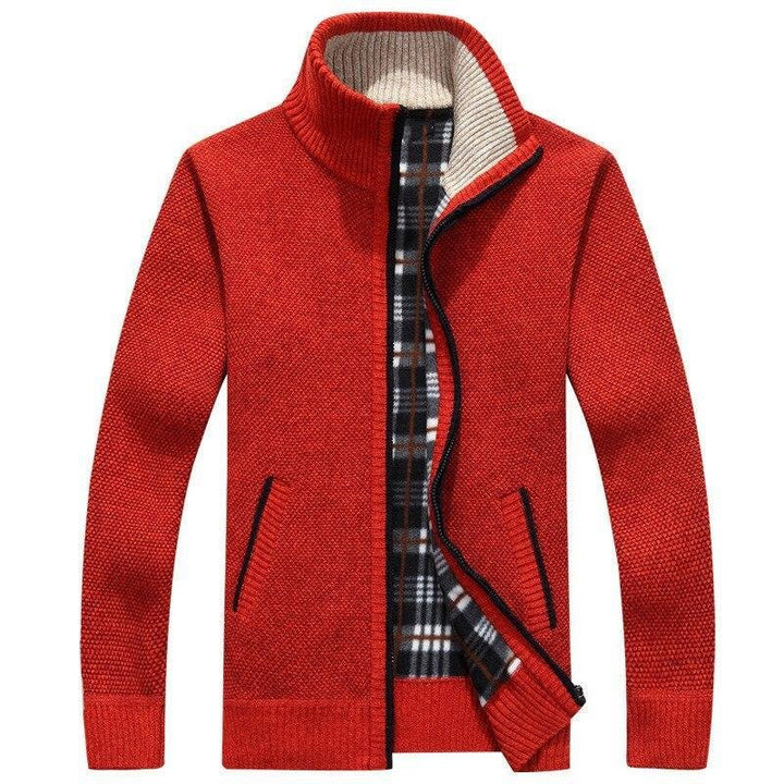 René | Winddichter Pullover mit Innenfutter