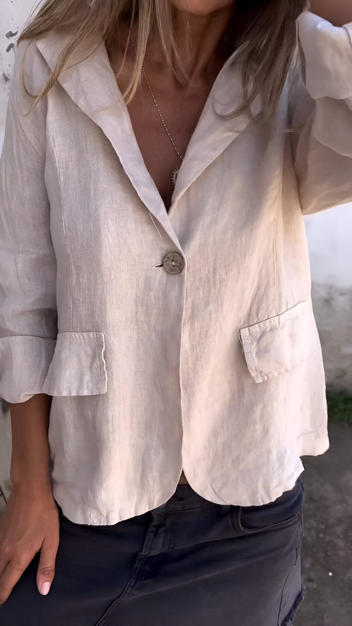Clara | Minimalist and Versatile Linen Blazer
