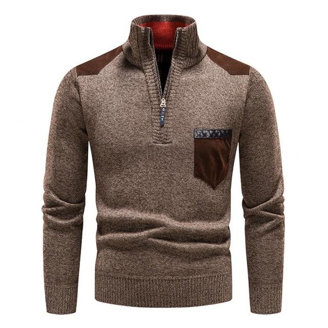 Waldo | Wool Zip Sweater – Modern Warmer für Männer