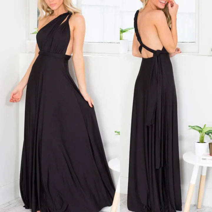Sofia | Damen V Ausschnitt Maxikleid