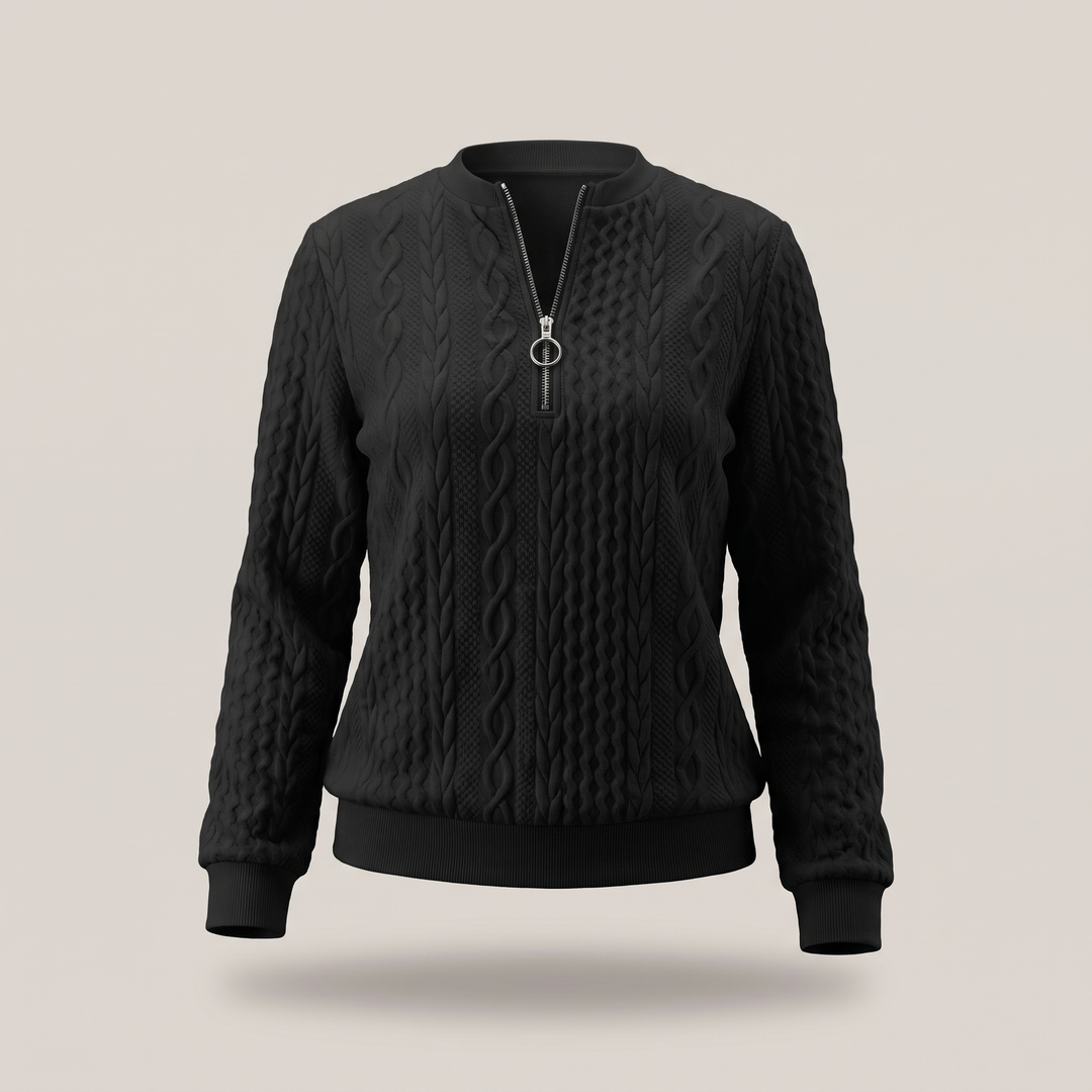 Amy | Zipper Sweater – Cozy and Stylish Design for Women