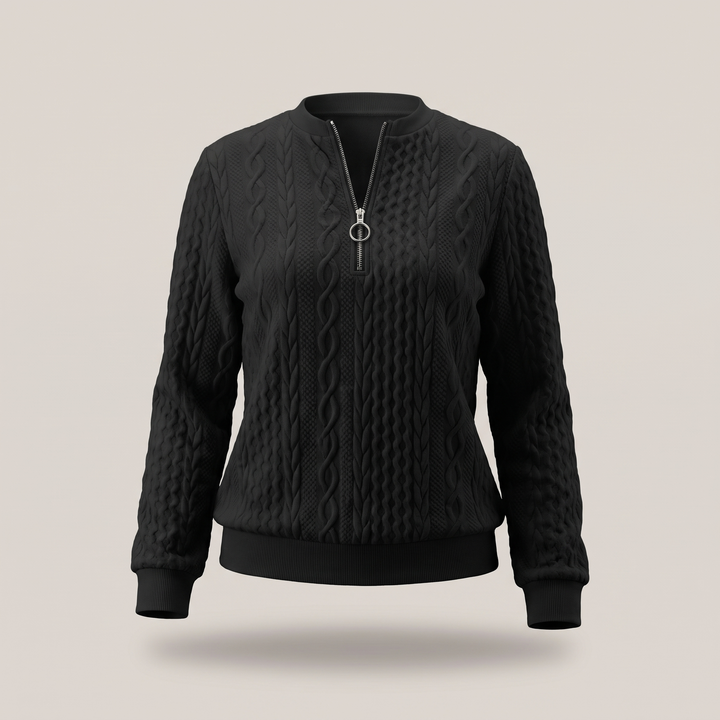 Amy | Zipper Sweater – Cozy and Stylish Design for Women