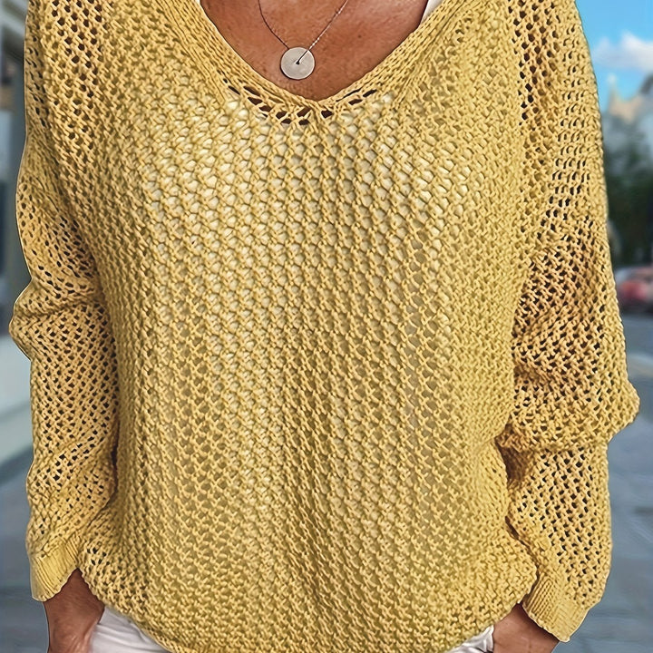 Delaney | Offener Strickpullover mit Kapuze