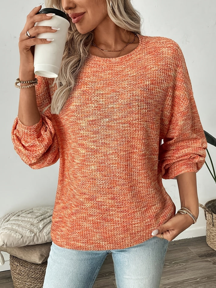 Katrina | Waffle-Knit Pullover – Bequeme Passform für Damen