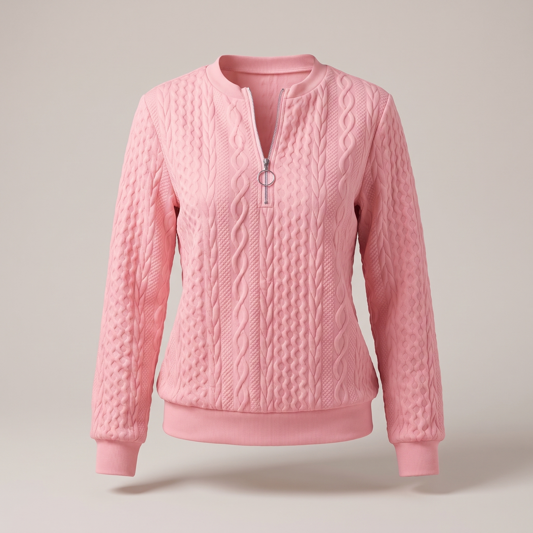 Amy | Zipper Sweater – Cozy and Stylish Design for Women
