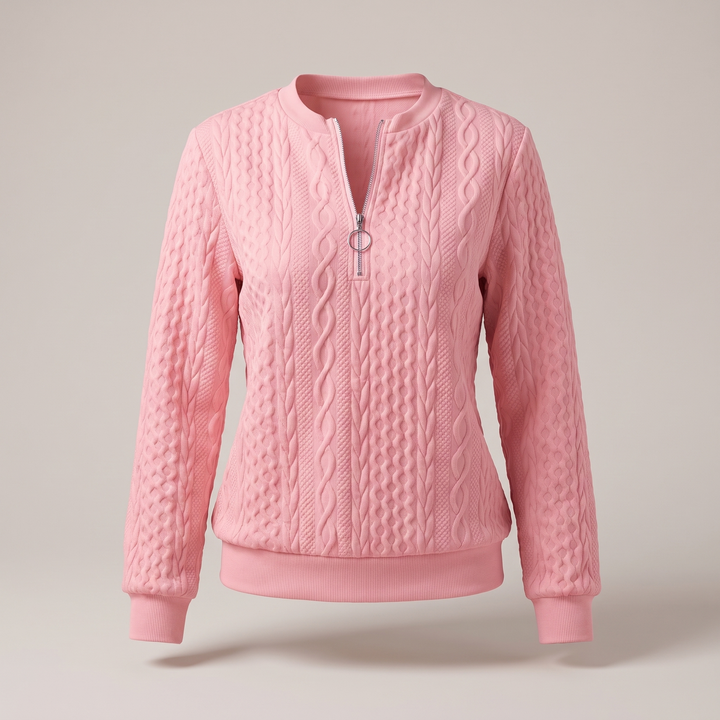 Amy | Zipper Sweater – Cozy and Stylish Design for Women