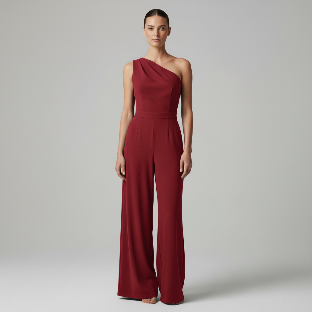 Cecilia | Eleganter Ein Schulter Jumpsuit
