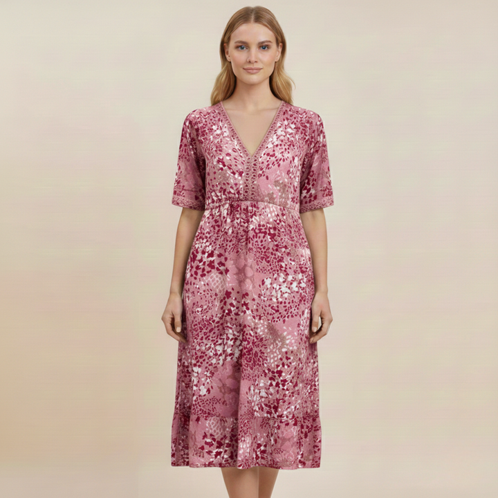 Susanne | Elegant summer dress with floral pattern