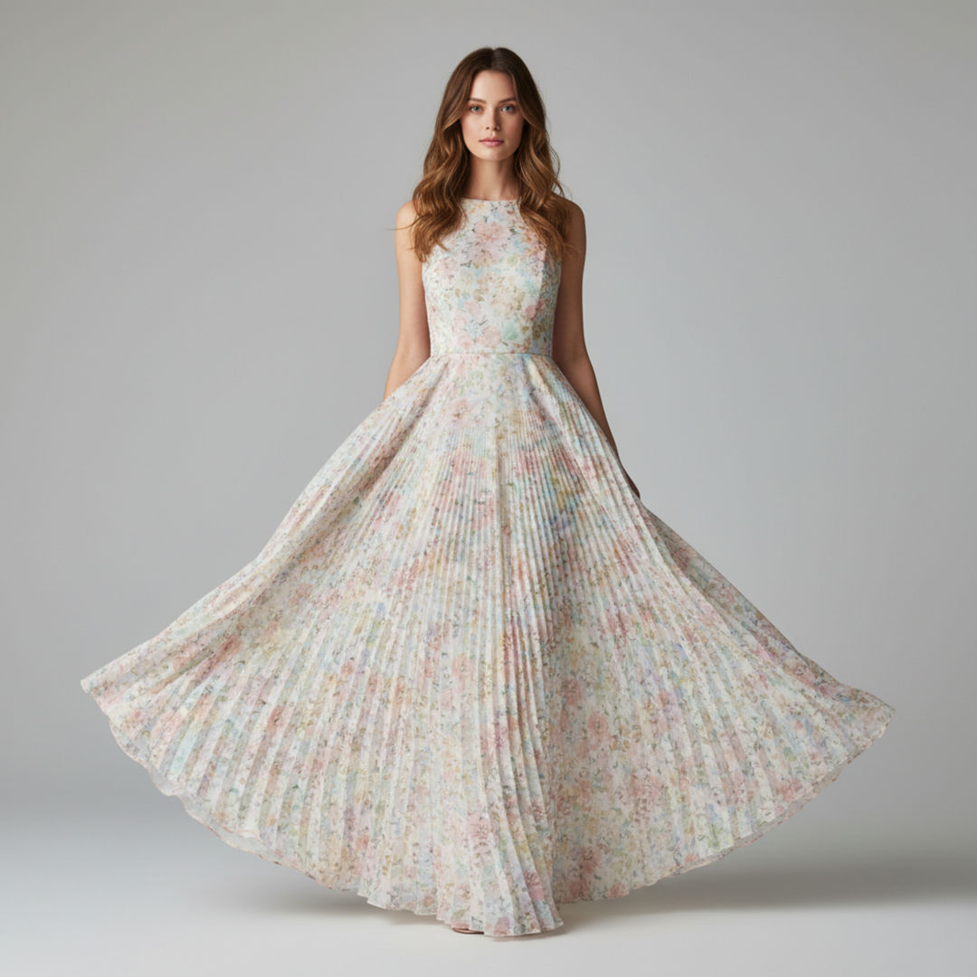 Alessia | Elegantes, ärmelloses Maxikleid