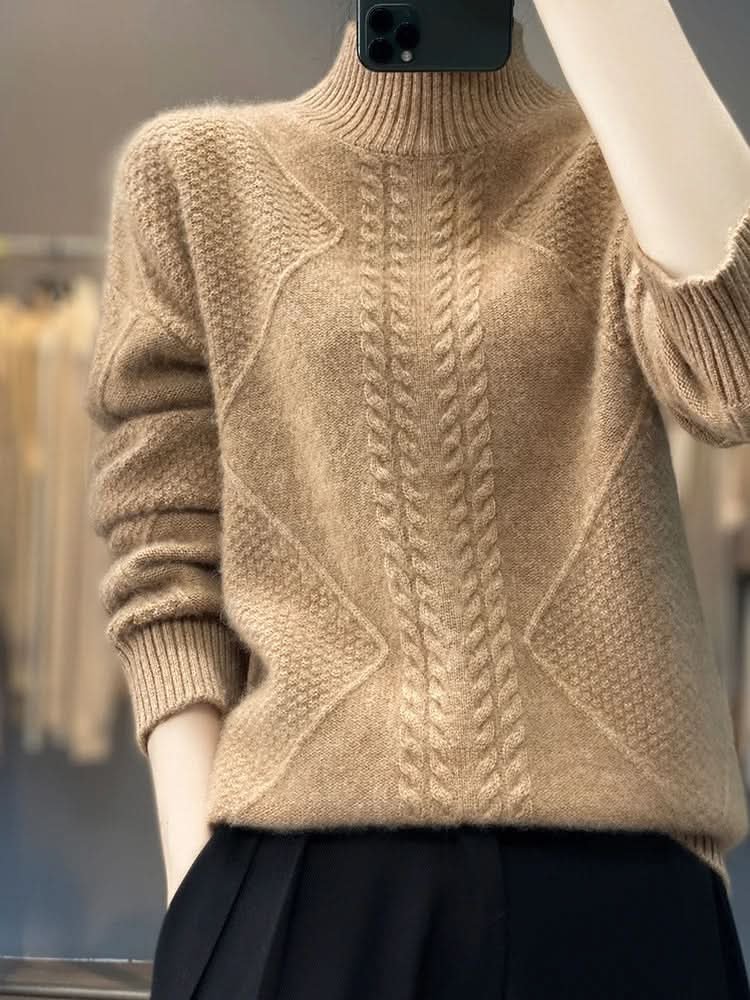 Arielle | Cashmere Sweater – Luxuriöser Turtleneck Stil für Frauen