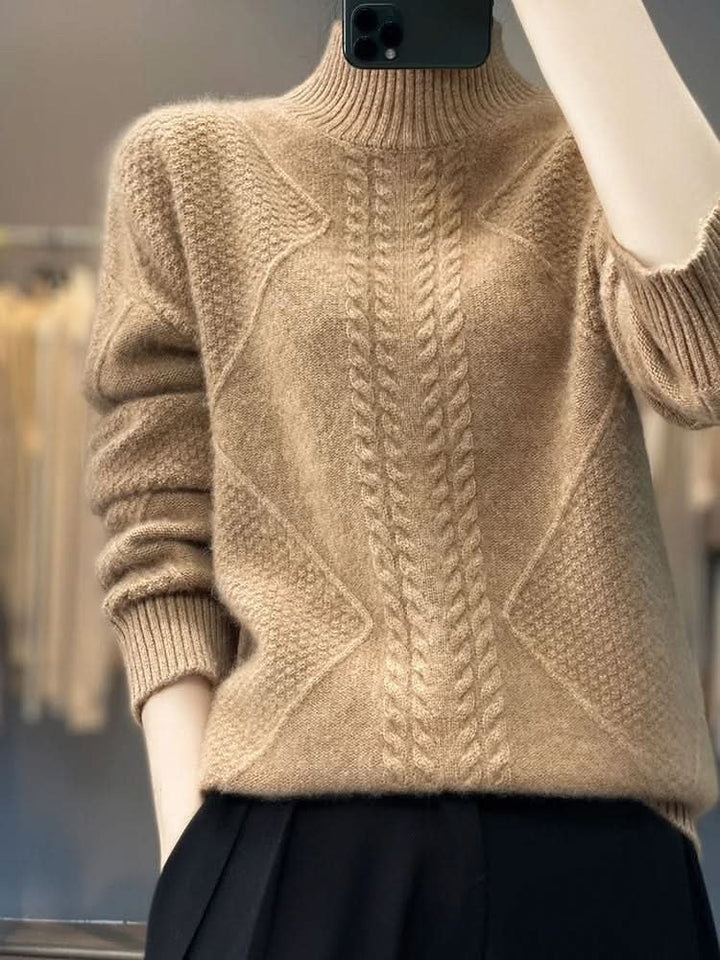 Arielle | Cashmere Sweater – Luxuriöser Turtleneck Stil für Frauen