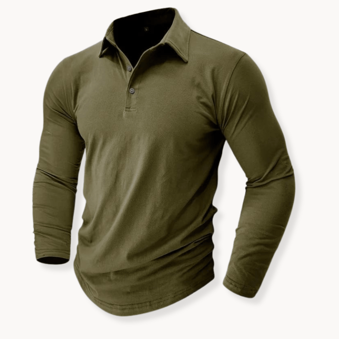 Andrei | Langarm Poloshirt – Casual Stil für Herren