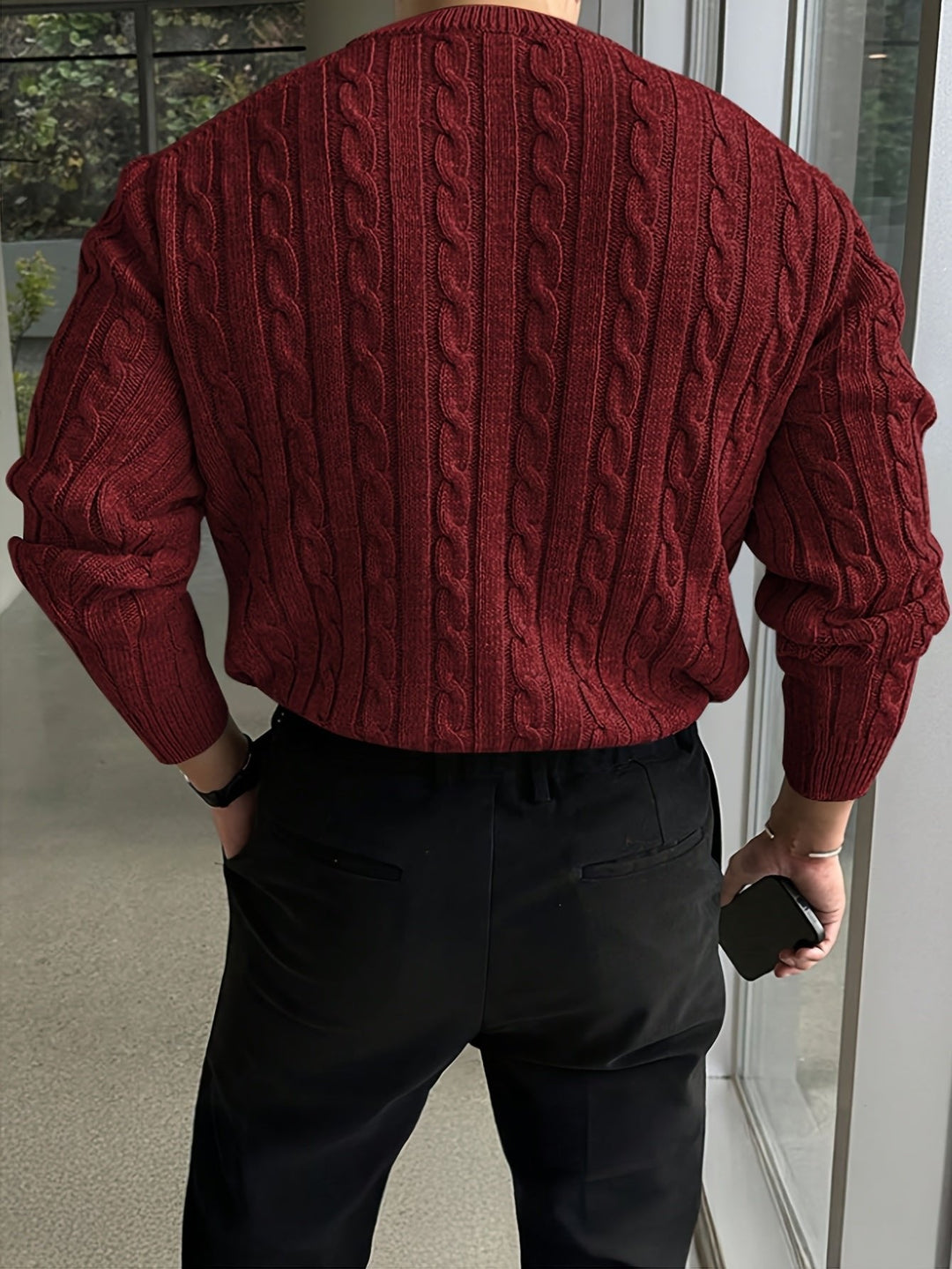 Jonas | Cable Knit Sweater – Zeitloser Stil für Männer