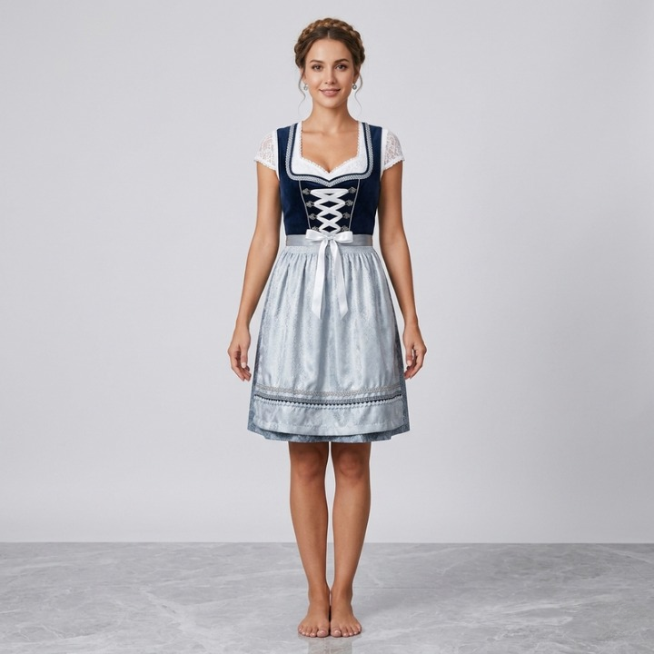 Kristin | Oktoberfest Dirndl Dress with Romantic Ruffle Details