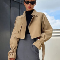 Madeline | Short Elegant Trench Coat with a Feminine Silhouette