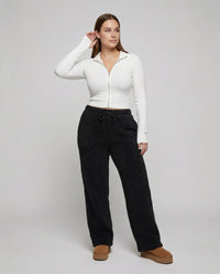 Elisa | Wide-leg women’s fleece pants for cozy casual looks