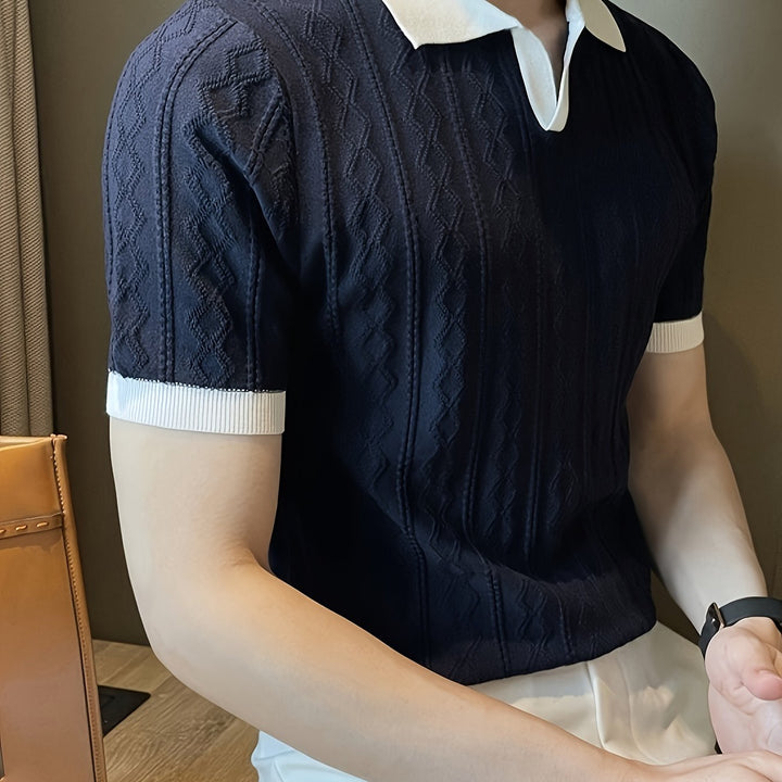 Barrett | Polo-Shirt mit strukturiertem Kontrastkragen