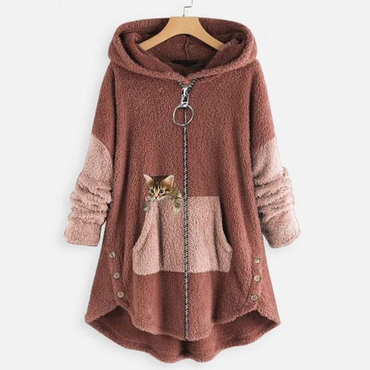 Agnes | Plüsch-Hoodie für Damen – Weich und Warm