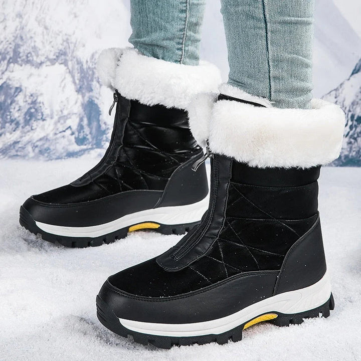 Snowlina | Plüschgefütterte Snowboots – Mid-Calf Design für Damen
