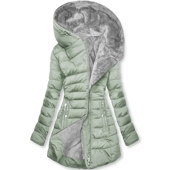 Gisela | Mantel mit Pelzfutter – Eleganter Winterstil