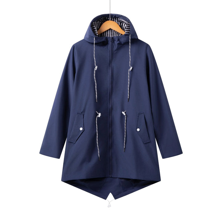 Sophia | Waterproof Trench Coat – Practical Hooded Style for Women