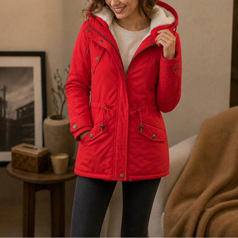 Warmbella | Padded Parka – Fleece-Lined und Tailliert für Frauen