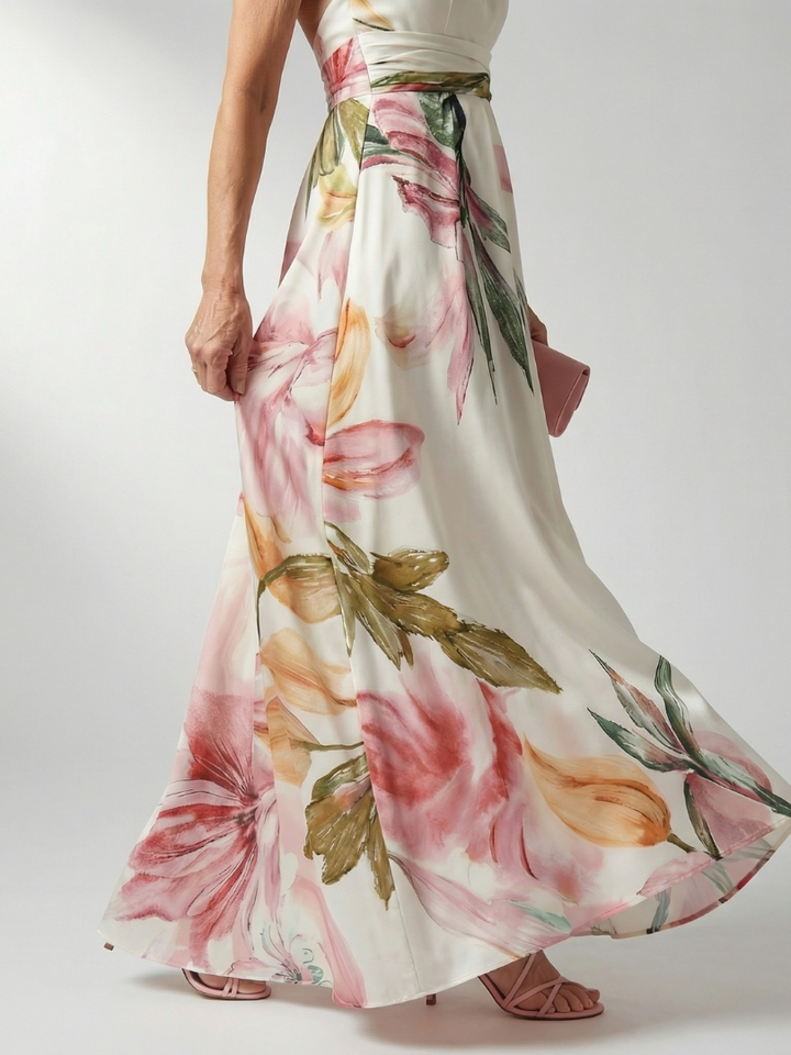Amiel | Maxi Kleid – Luftiges Floral-Muster für Damen
