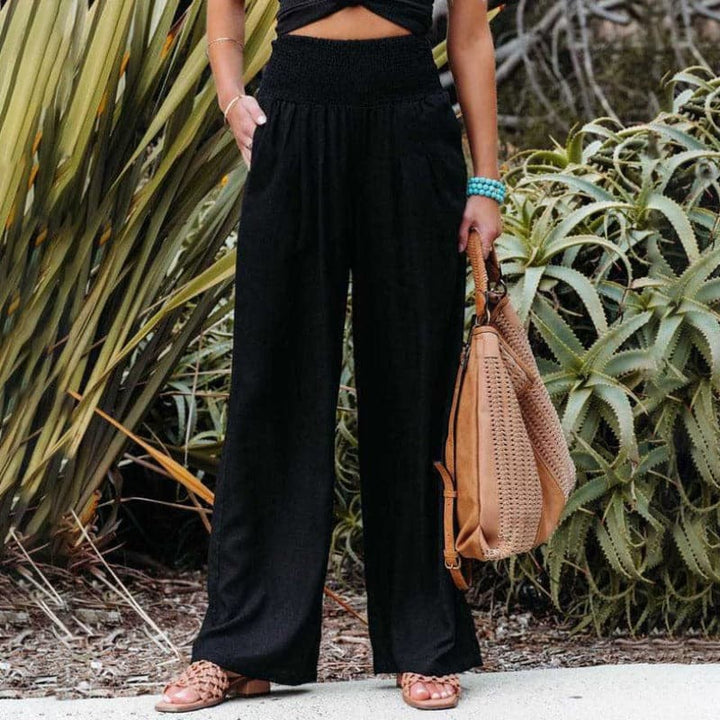 Anne | Airy and Elegant Linen Wide-Leg Trousers