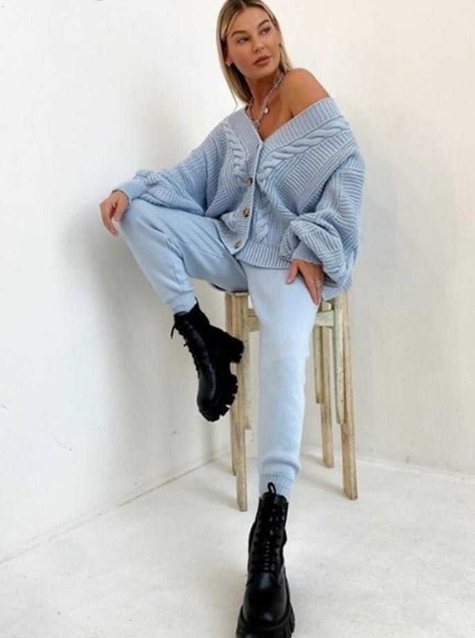 Daniela | Bequemes zweiteiliges Set – Eleganter Cardigan und Hose