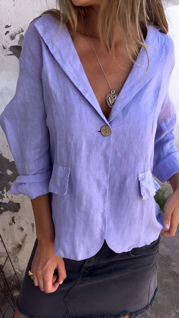 Clara | Minimalist and Versatile Linen Blazer