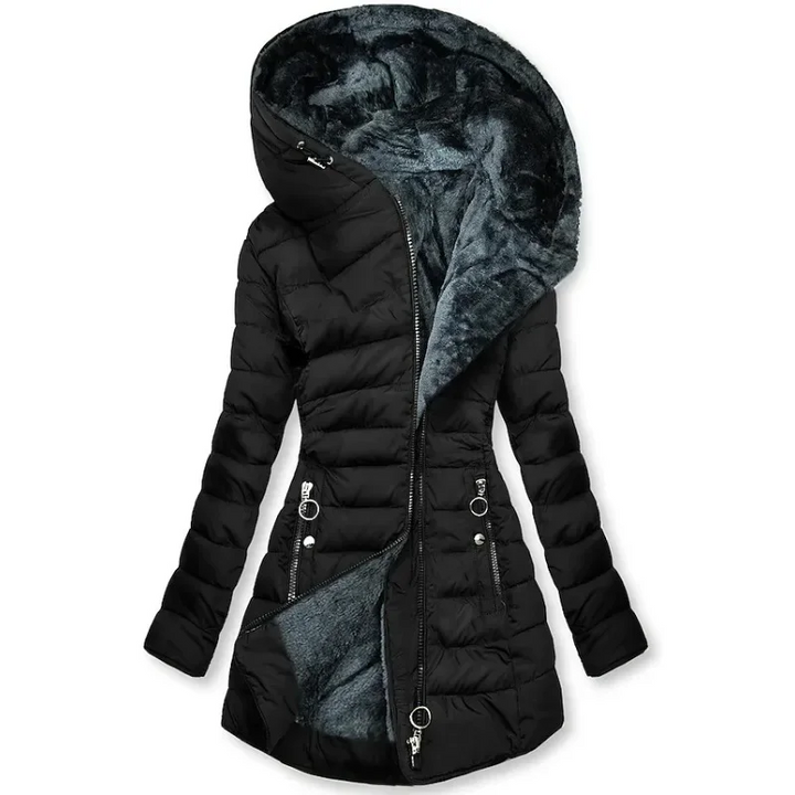 Gisela | Mantel mit Pelzfutter – Eleganter Winterstil