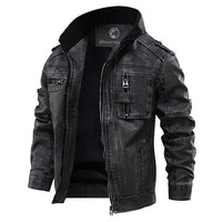 Sebastian | Classic genuine leather jacket for a confident men's style