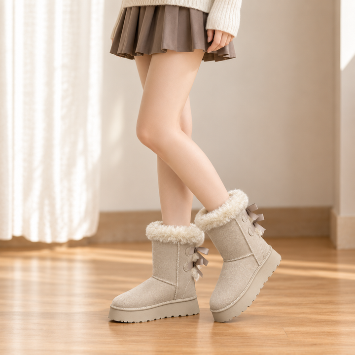 Bowelle | Plush-Lined Platform Winter Boots für Damen