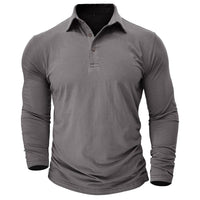 Elias | Leichtes Langarm-Poloshirt mit Atmungsaktivem Stretch