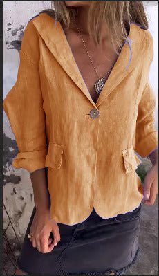 Clara | Minimalist and Versatile Linen Blazer