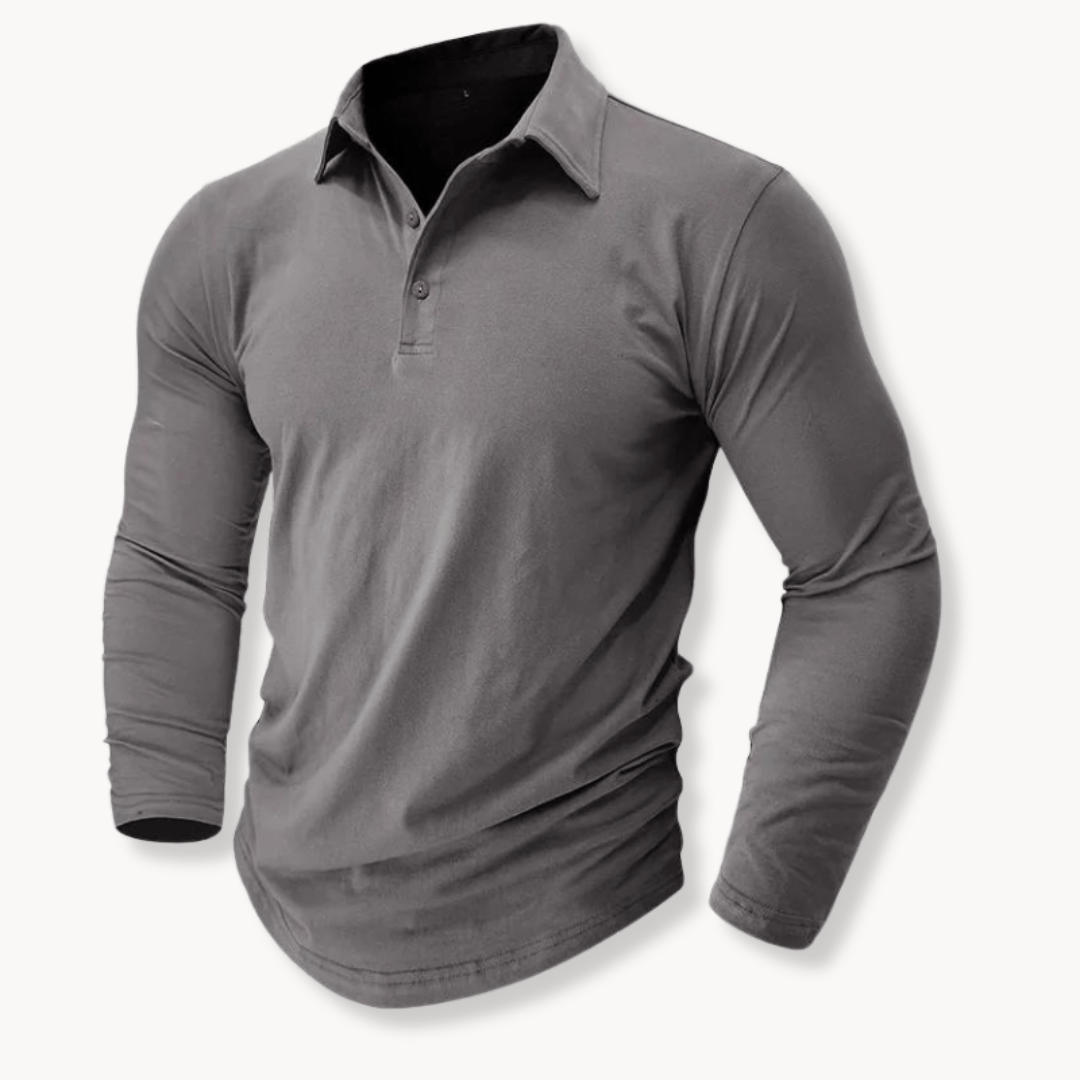 Andrei | Langarm Poloshirt – Casual Stil für Herren