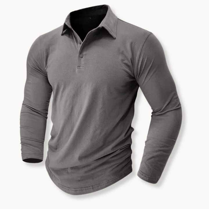 Andrei | Langarm Poloshirt – Casual Stil für Herren