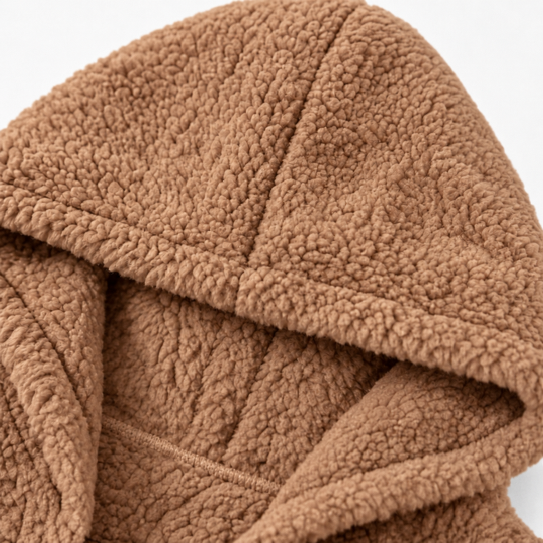 Cozyelle | Fleece-Look Kapuzenjacke für Damen – Weich und Warm