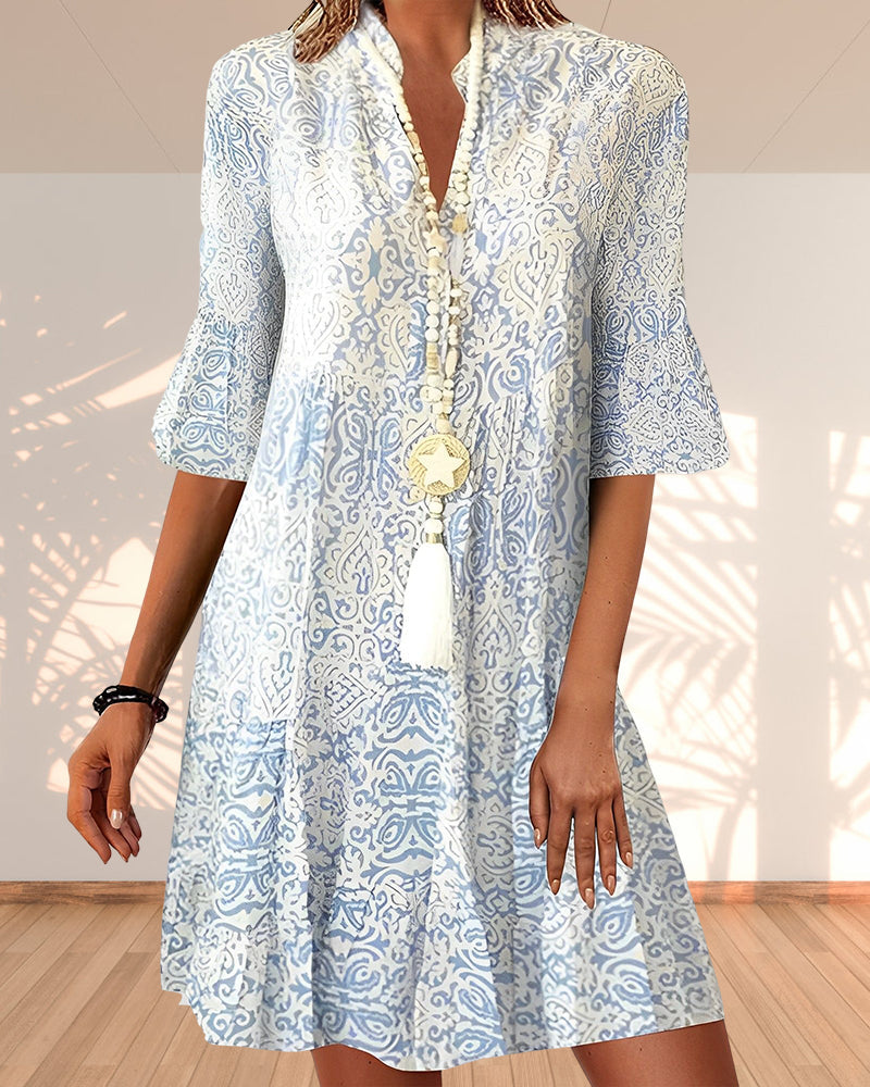 Elena | Elegant and Effortless Boho Tunic Dress