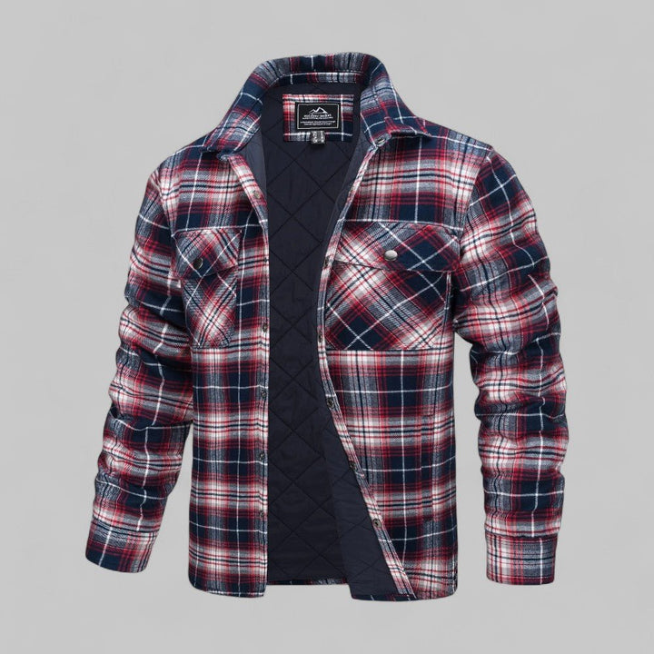 Tobias | Flanell Hemdjacke – Klassisches Karo mit Wärme