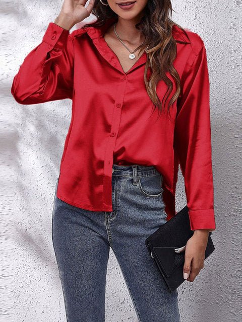 Liora | Seidenhemd – Elegantes Langarmdesign für Frauen