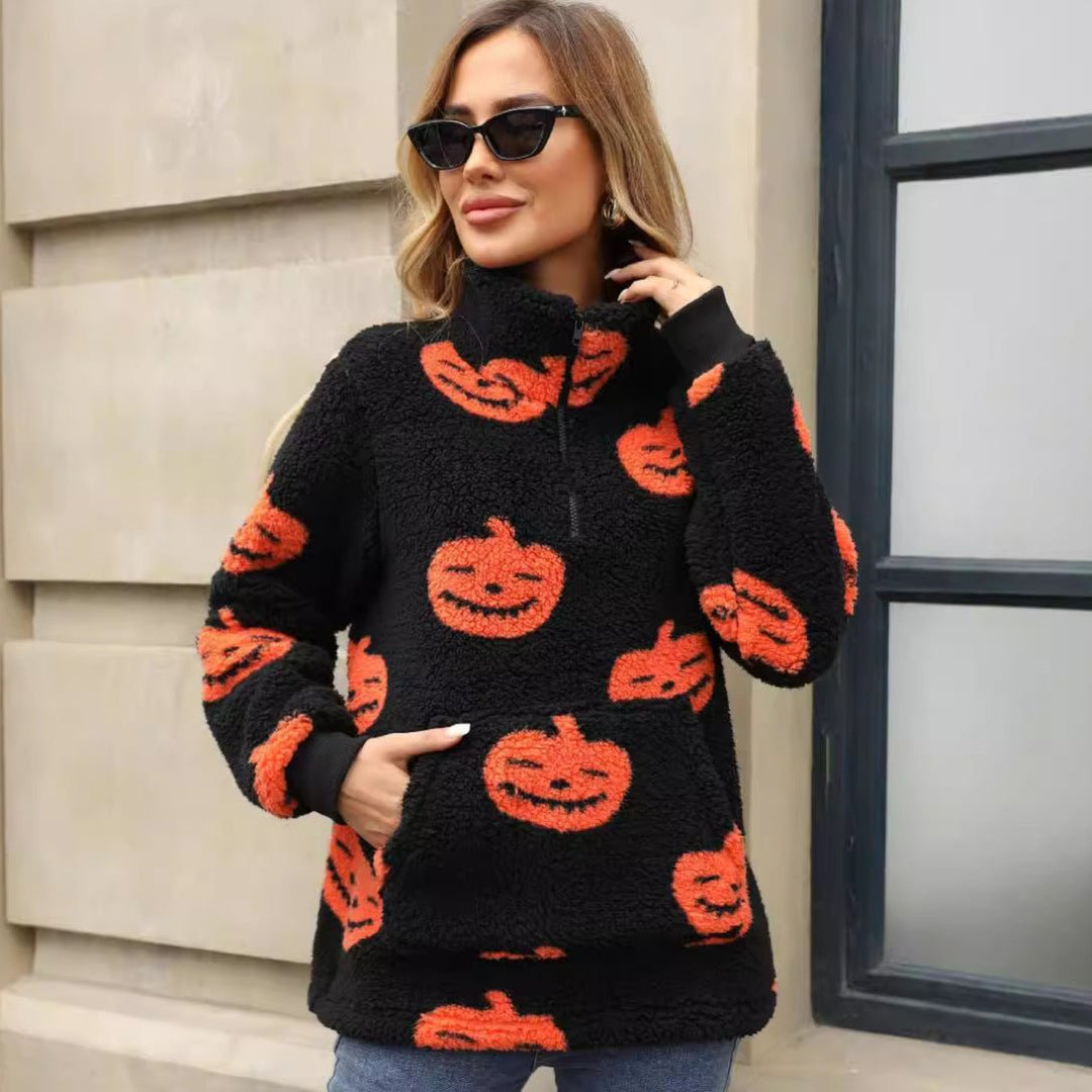 Dreem | Plush Pullover – Fun Halloween Design for Women