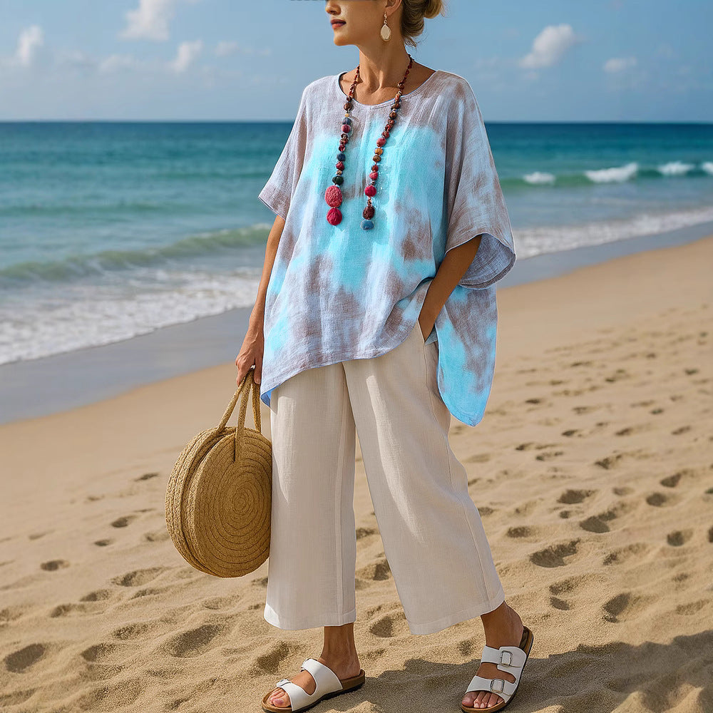 Victoria | Modern and Flowing Asymmetrical Tunic Top
